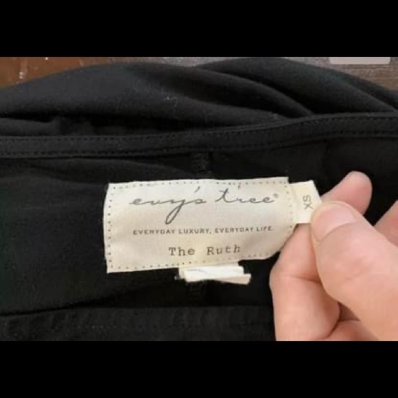 Evy’s Tree Ruth Dress classic black slouch dress XS 2/4 - Picture 4 of 4